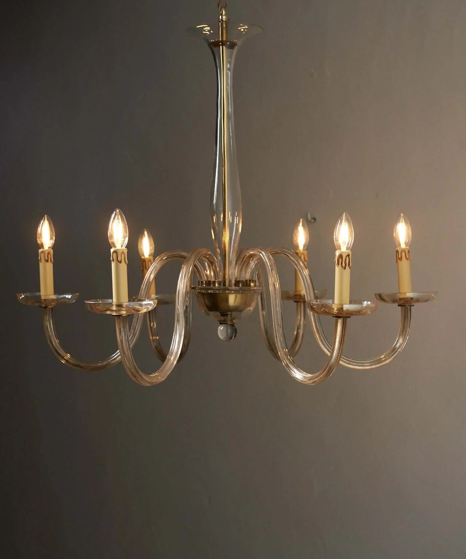 Amber_Glass_Chandelier,_Handblown_Glass,_1950s,_Italy