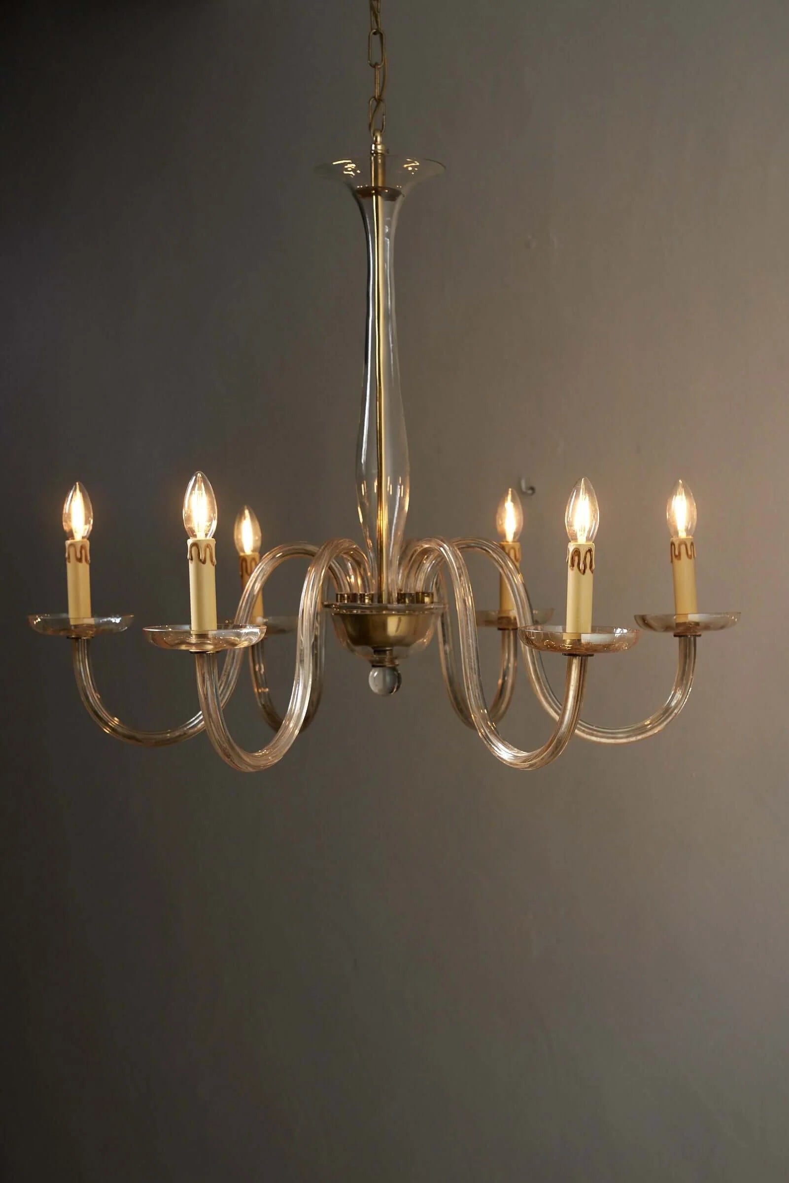 Amber_Glass_Chandelier,_Handblown_Glass,_1950s,_Italy