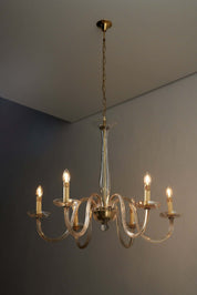 Amber_Glass_Chandelier,_Handblown_Glass,_1950s,_Italy