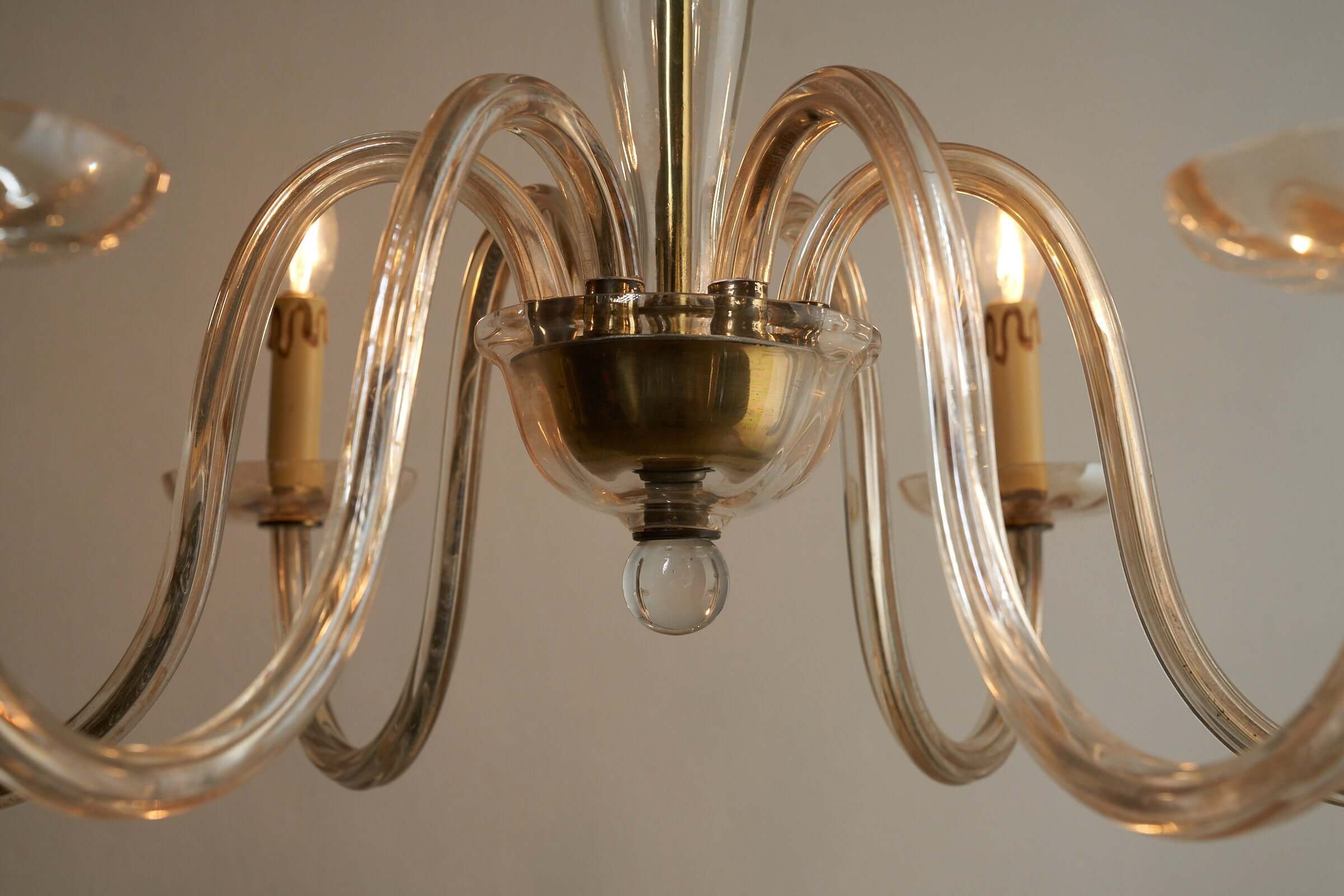 Amber_Glass_Chandelier,_Handblown_Glass,_1950s,_Italy