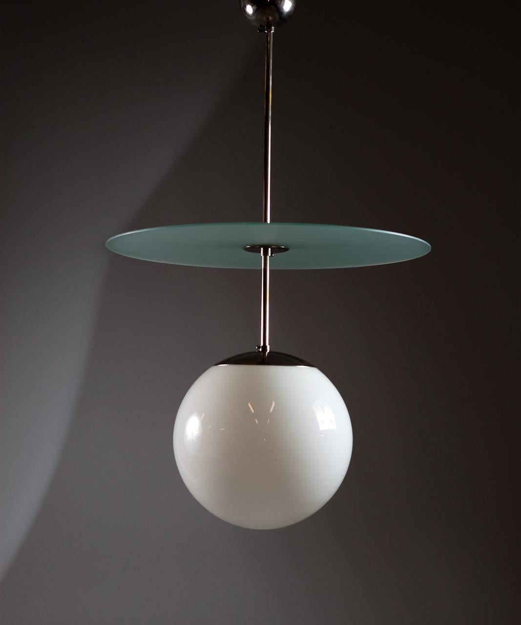 Taito_Oy_Ceiling_Light_by_Paavo_Tynell_Opaline_Glass_1930s_Finland
