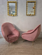 Set_of_2_Italian_Mid_Century_Modern_Easy_Chairs_with_Brass_Legs,_Lounge_Chairs,_1950s