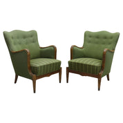 Set_of_2_Danish_Modern_armchairs_by_Alfred_Christensen._Beautiful_shape,_brass_feet.
