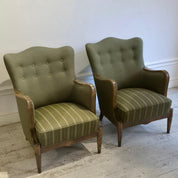 Set_of_2_Danish_Modern_armchairs_by_Alfred_Christensen._Beautiful_shape,_brass_feet.