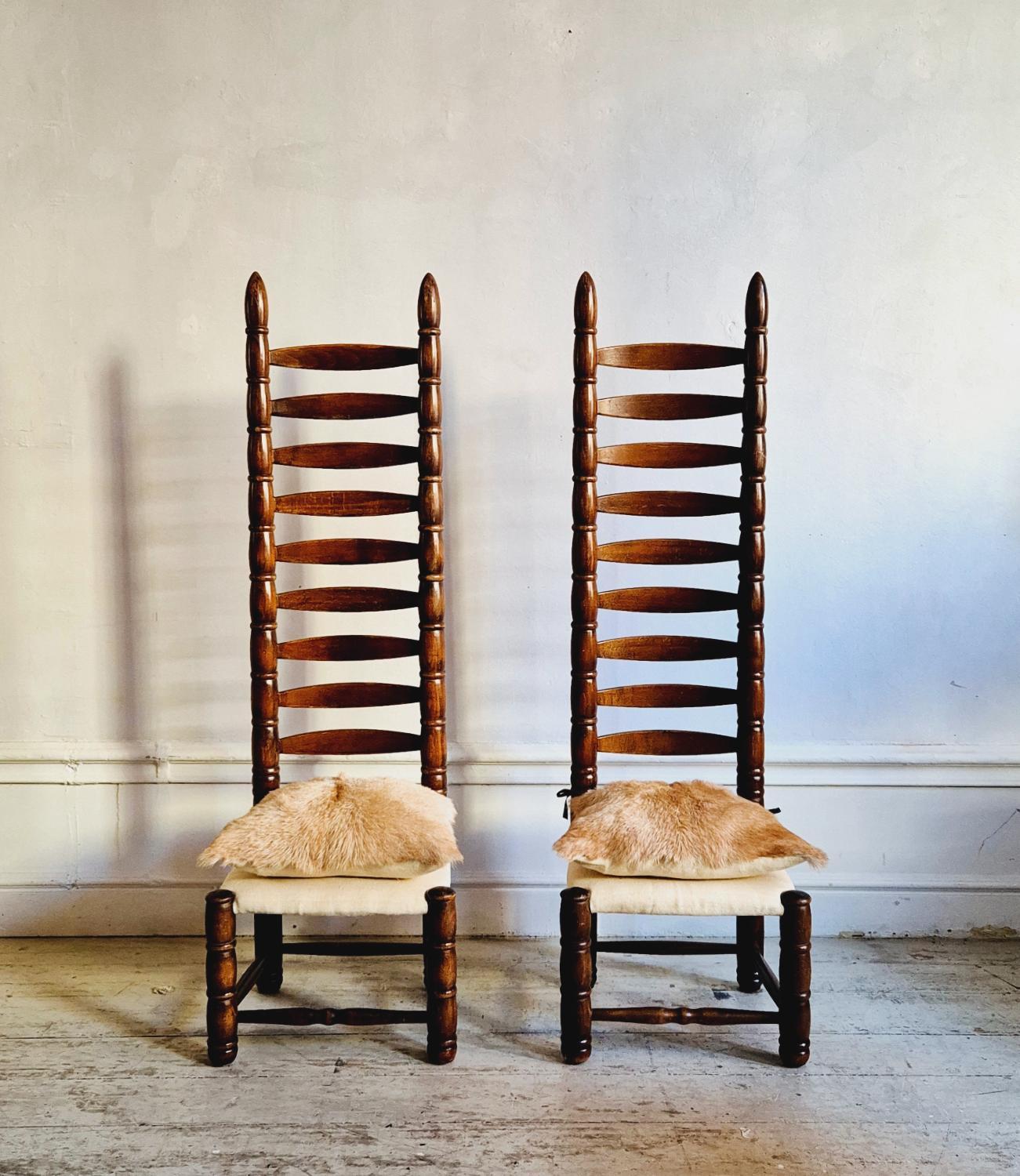 Set_of_2_High_Back_Ladder_Chairs,_1940s,_Spain