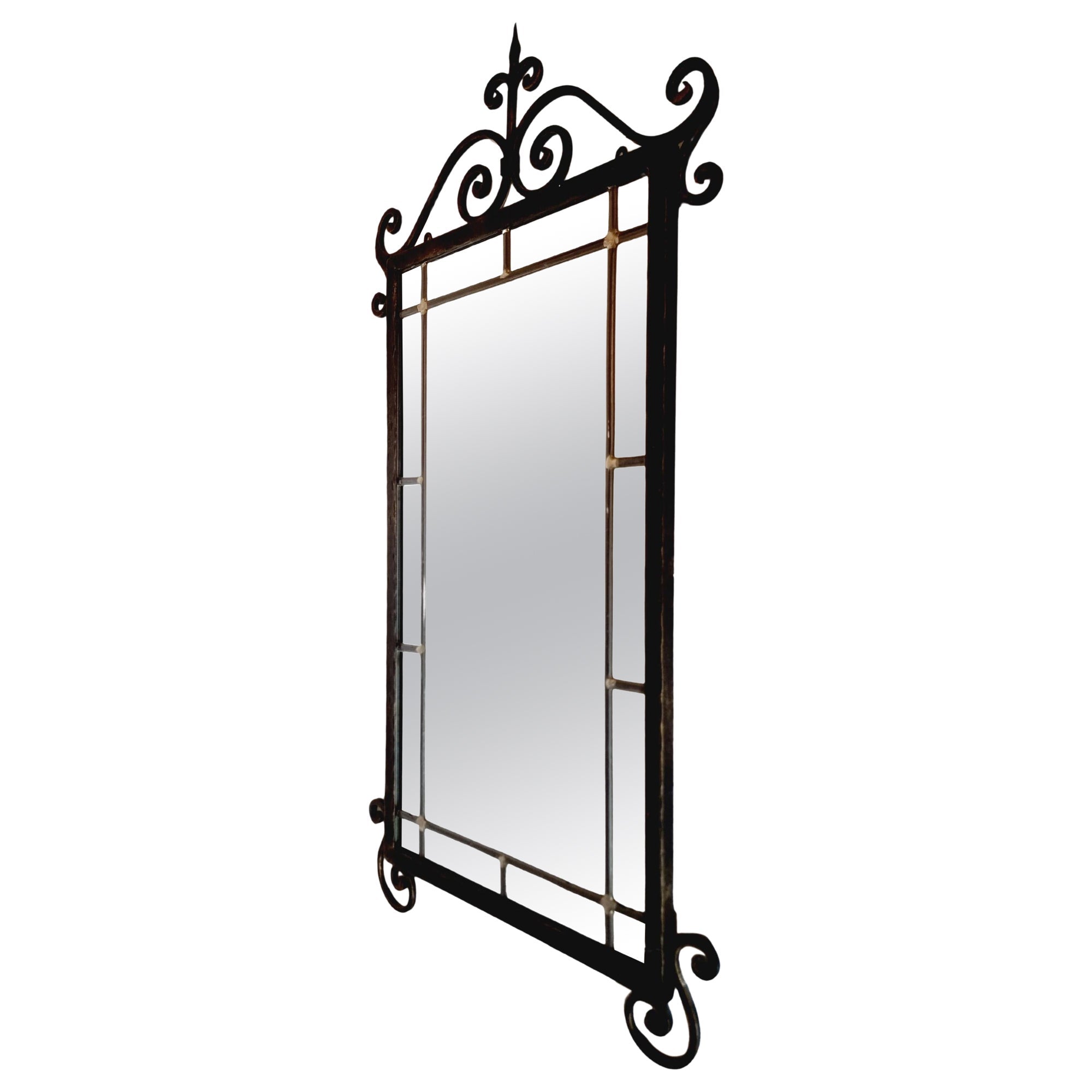Wall_mirror,_cast_iron_Swedish_Grace_1930/40s
