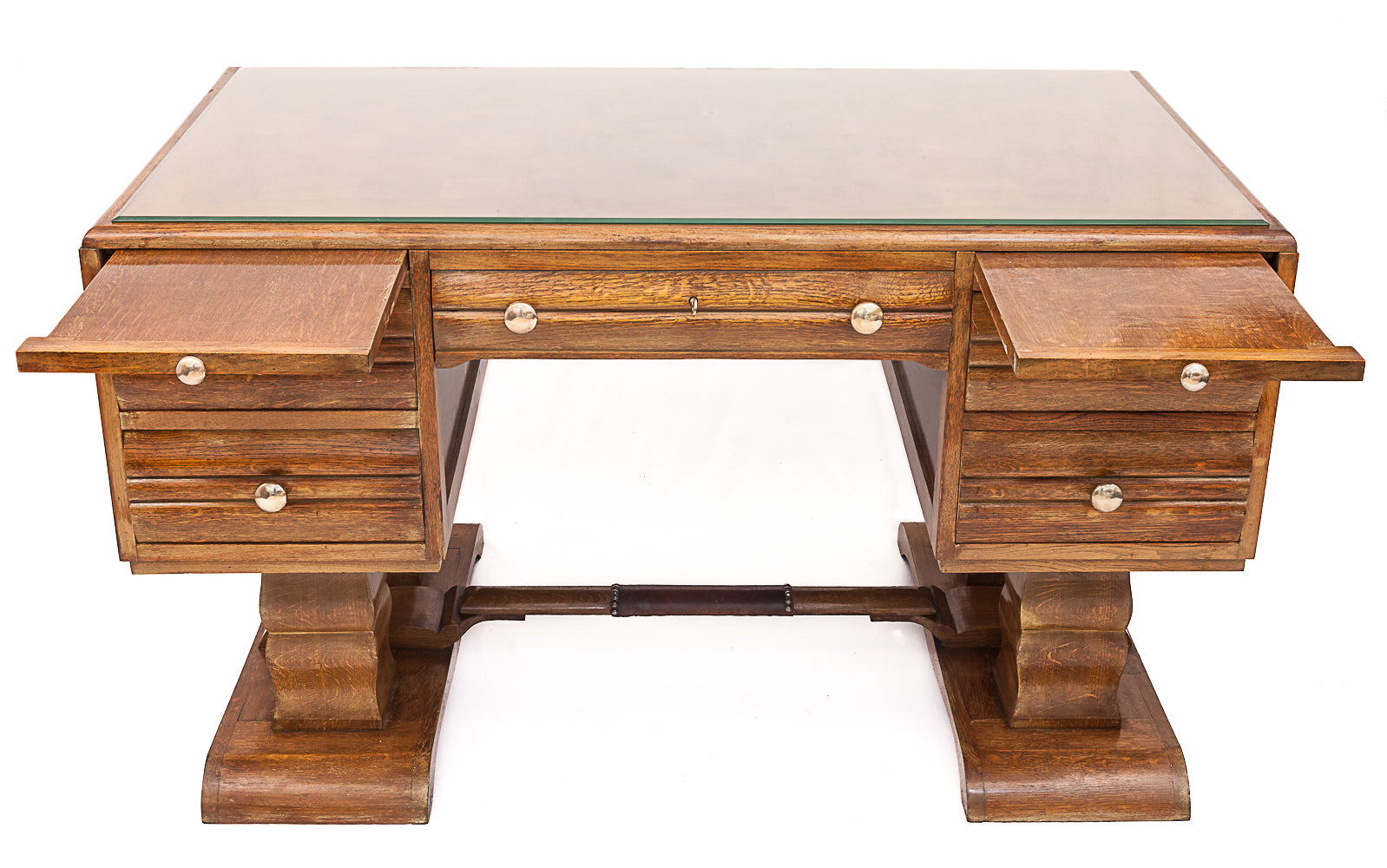 Art_Deco_oak_desk._Attributed_to_Charles_Dudouyt,_1930