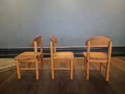 Set_of_six__brutalist_pine_chairs_by_Rainer_Daumiller,_Denmark_1970s.