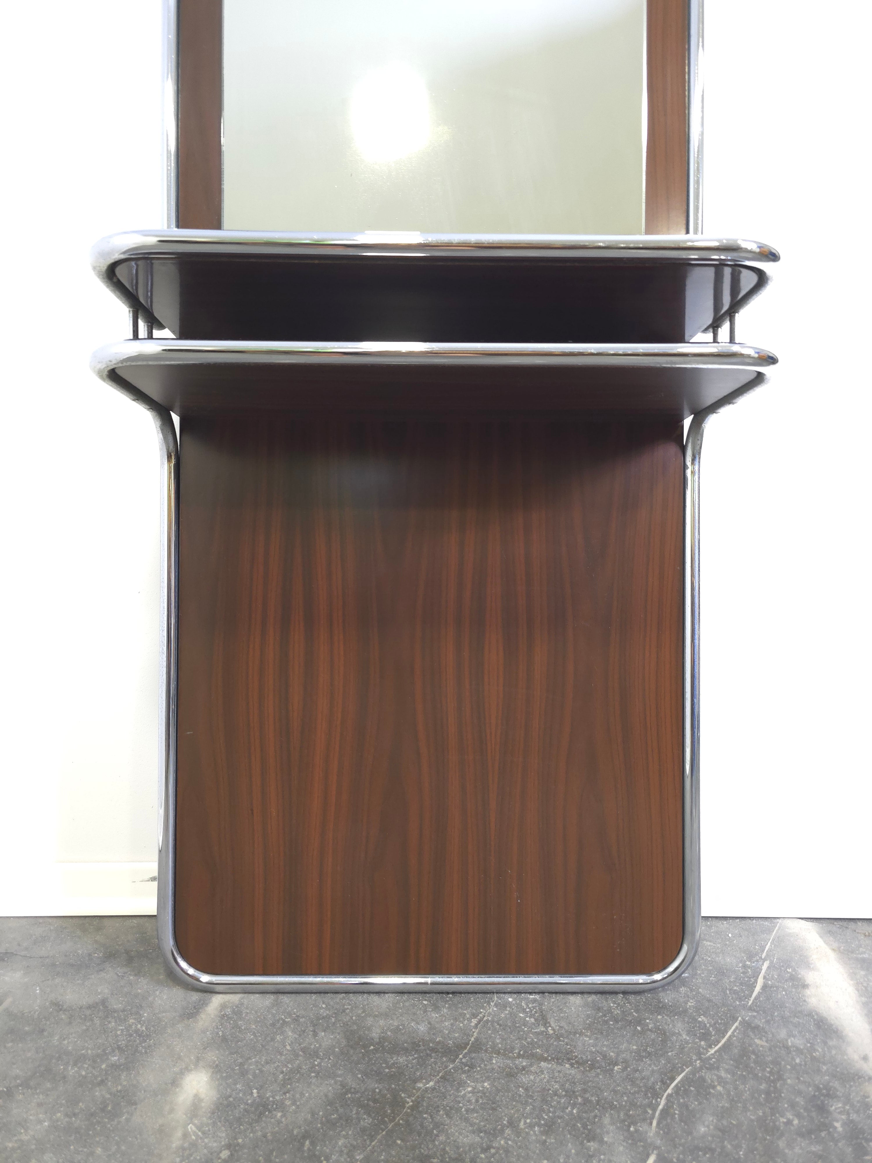 Bauhaus_Wall_Mirror_with_Shelve_from_1970s