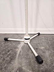 Vintage_Adjustable_Gooseneck_Floor_Lamp_in_White_Metal_and_Chrome_with_Tripod_Base,_1970s