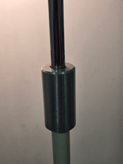 Vintage_Adjustable_Gooseneck_Floor_Lamp_in_White_Metal_and_Chrome_with_Tripod_Base,_1970s