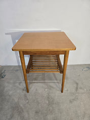 Vintage_Scandinavian-Style_Hardwood_Coffee_Table_with_Slatted_Shelf,_Mid-Century_Modern,_1970s