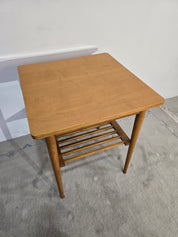 Vintage_Scandinavian-Style_Hardwood_Coffee_Table_with_Slatted_Shelf,_Mid-Century_Modern,_1970s