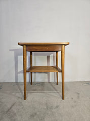 Vintage_Scandinavian-Style_Hardwood_Coffee_Table_with_Slatted_Shelf,_Mid-Century_Modern,_1970s