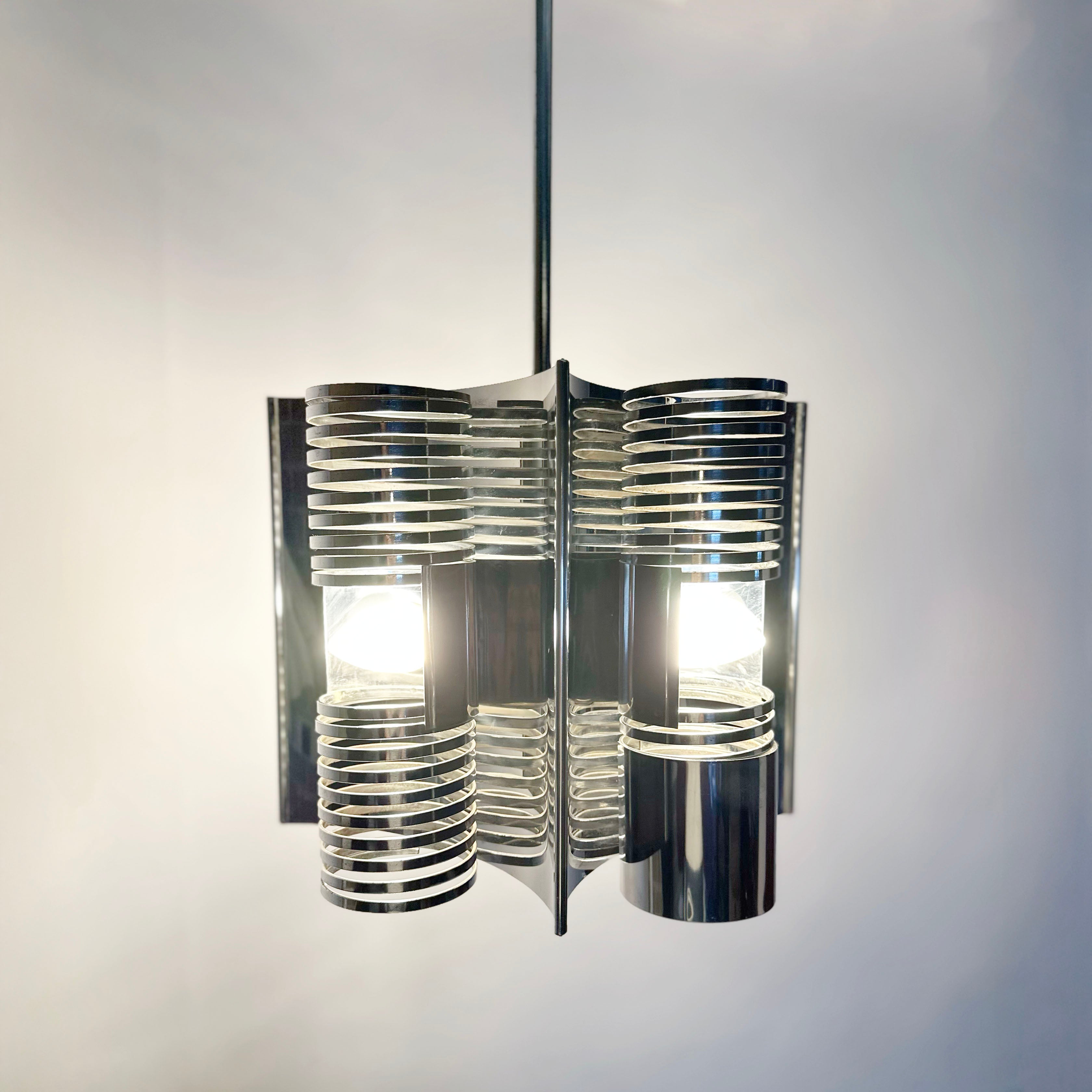 Italian_Space_Age_Chrome_Pendant_Lamp,_Sculptural_Spring_Design,_1970s