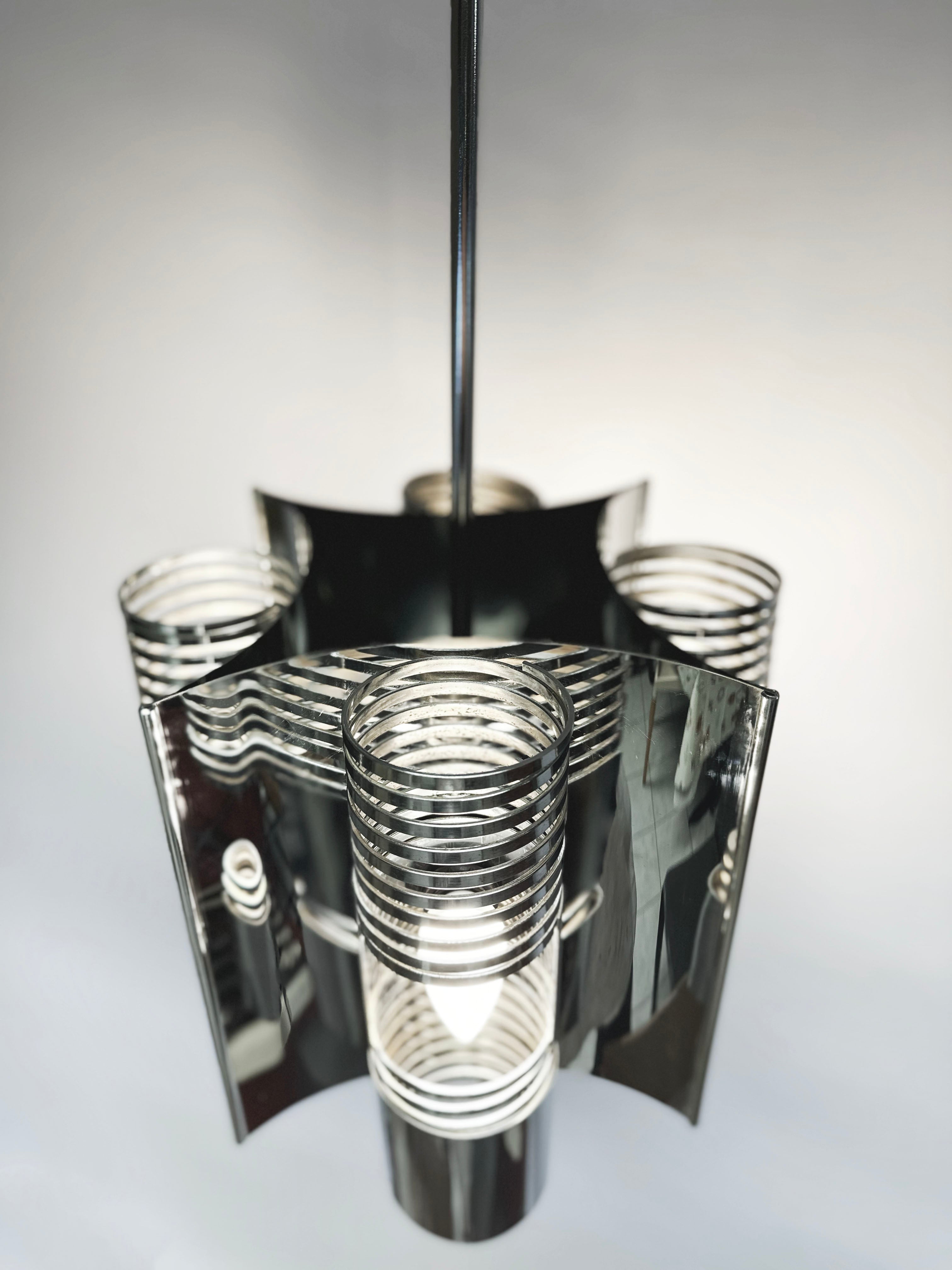 Italian_Space_Age_Chrome_Pendant_Lamp,_Sculptural_Spring_Design,_1970s
