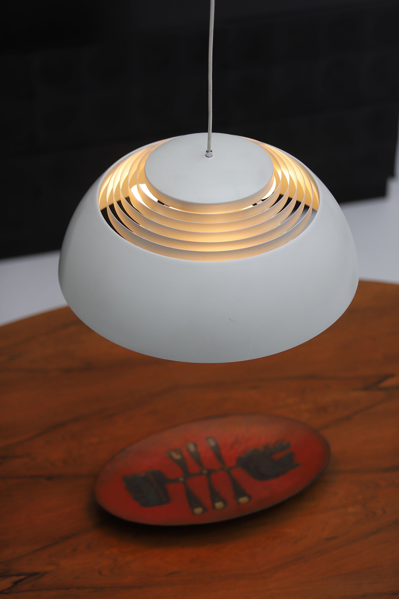 AJ_Royal_Lamp_In_Light_Grey_By_Arne_Jacobsen_For_Louis_Poulsen