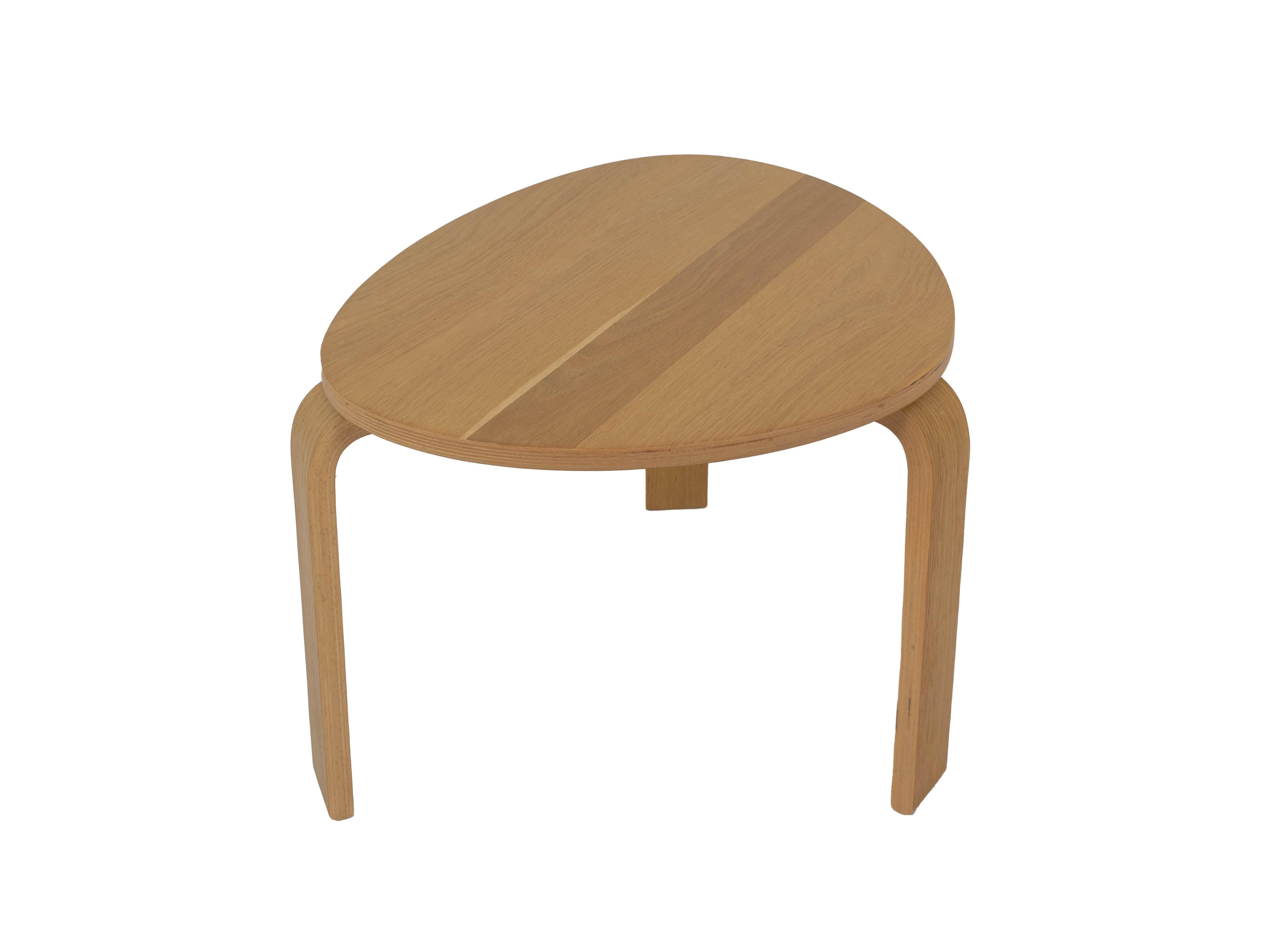Alvar_Aalto_Style_Side_Table_in_Oak_Denmark_1980s