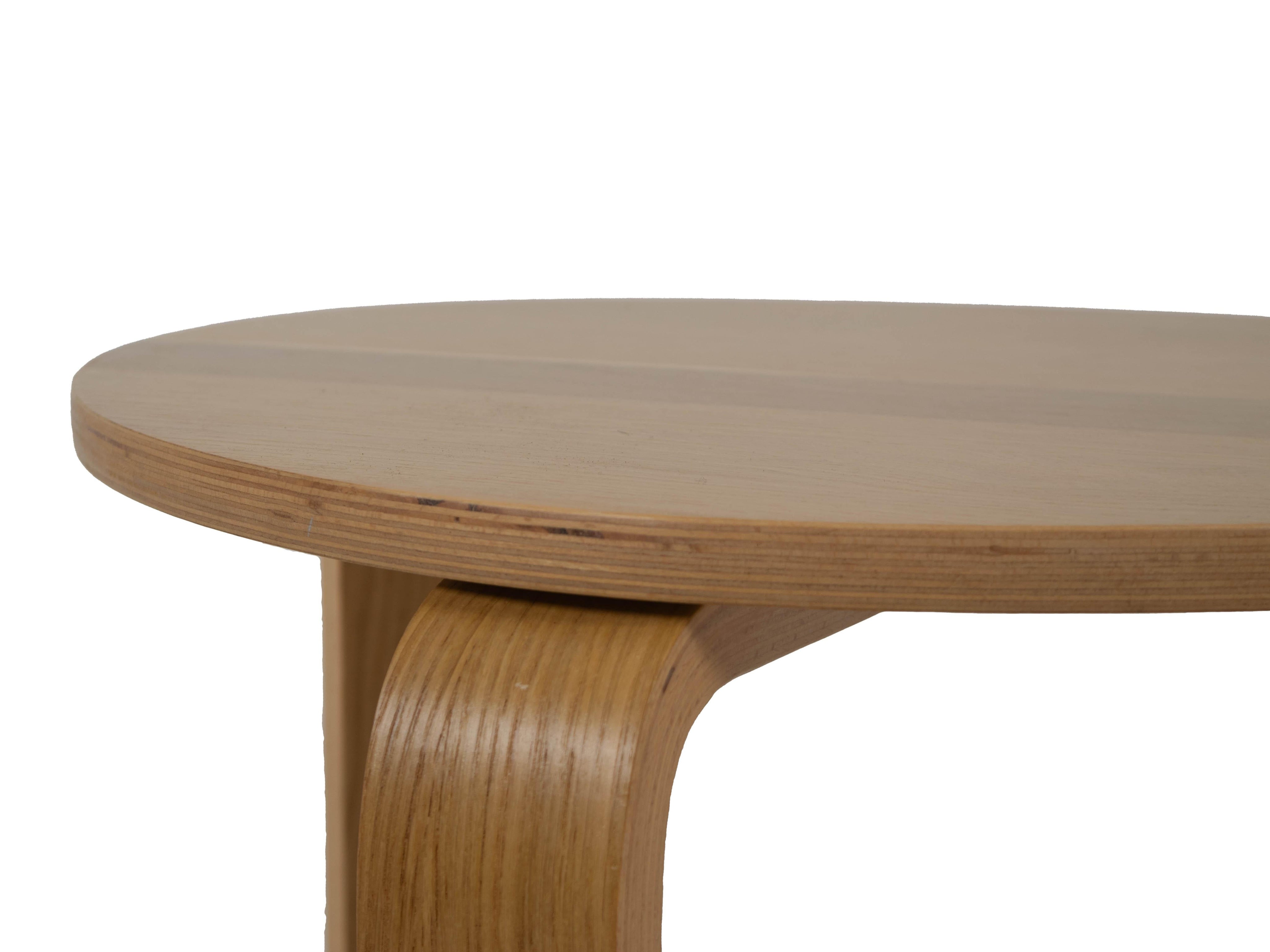 Alvar_Aalto_Style_Side_Table_in_Oak_Denmark_1980s