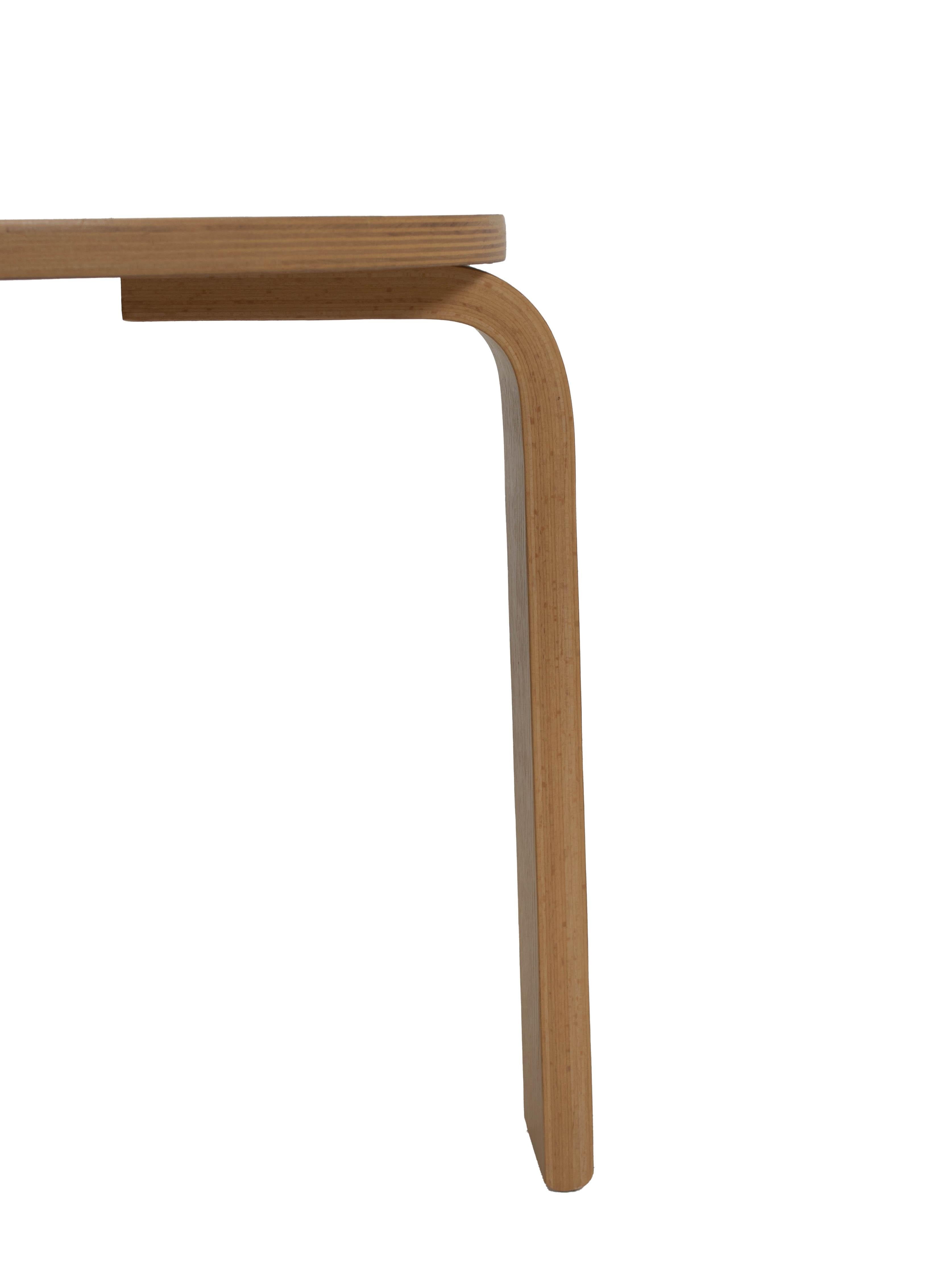 Alvar_Aalto_Style_Side_Table_in_Oak_Denmark_1980s