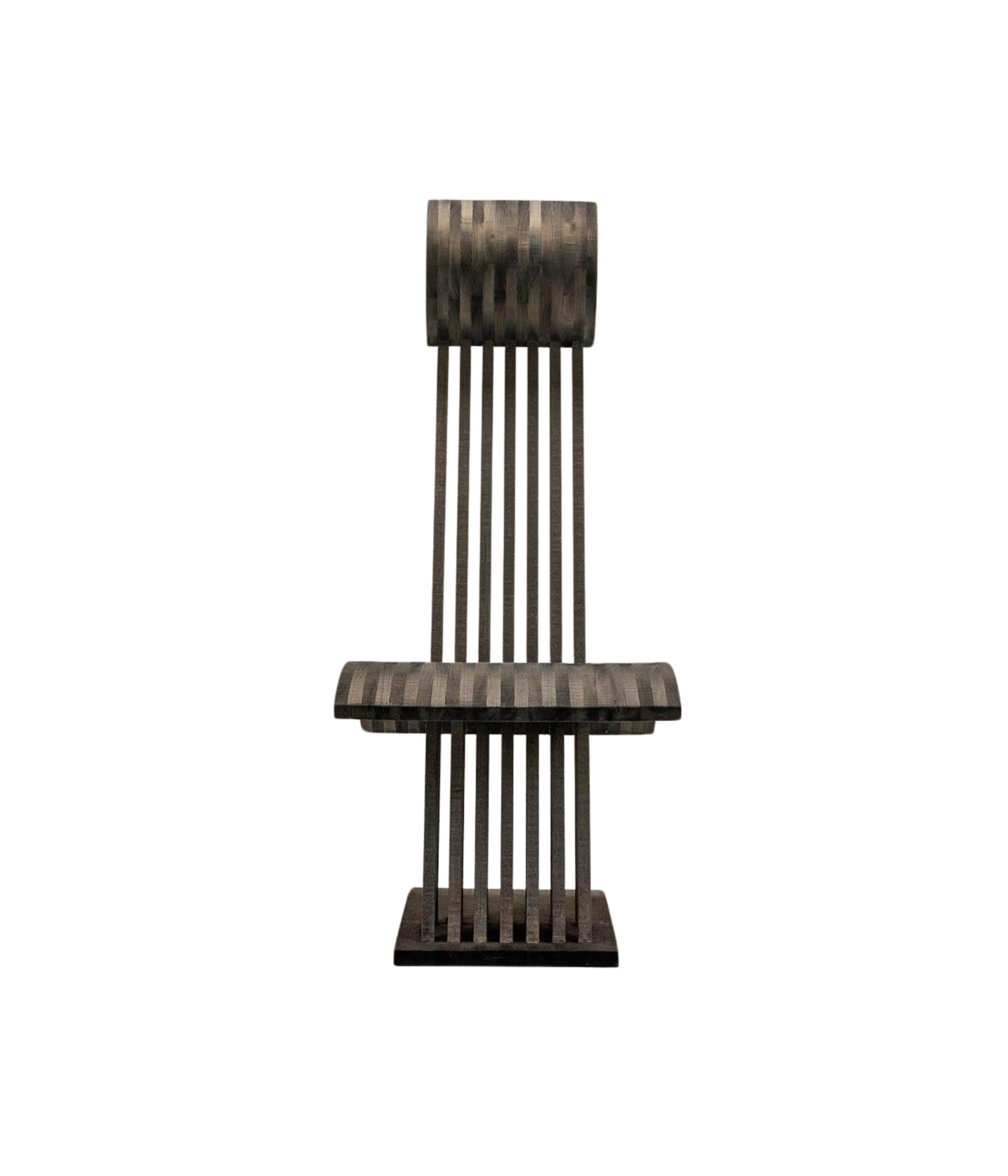 Architectural_Chair_in_Anthracite_Stained_Wood_Netherlands_1980s