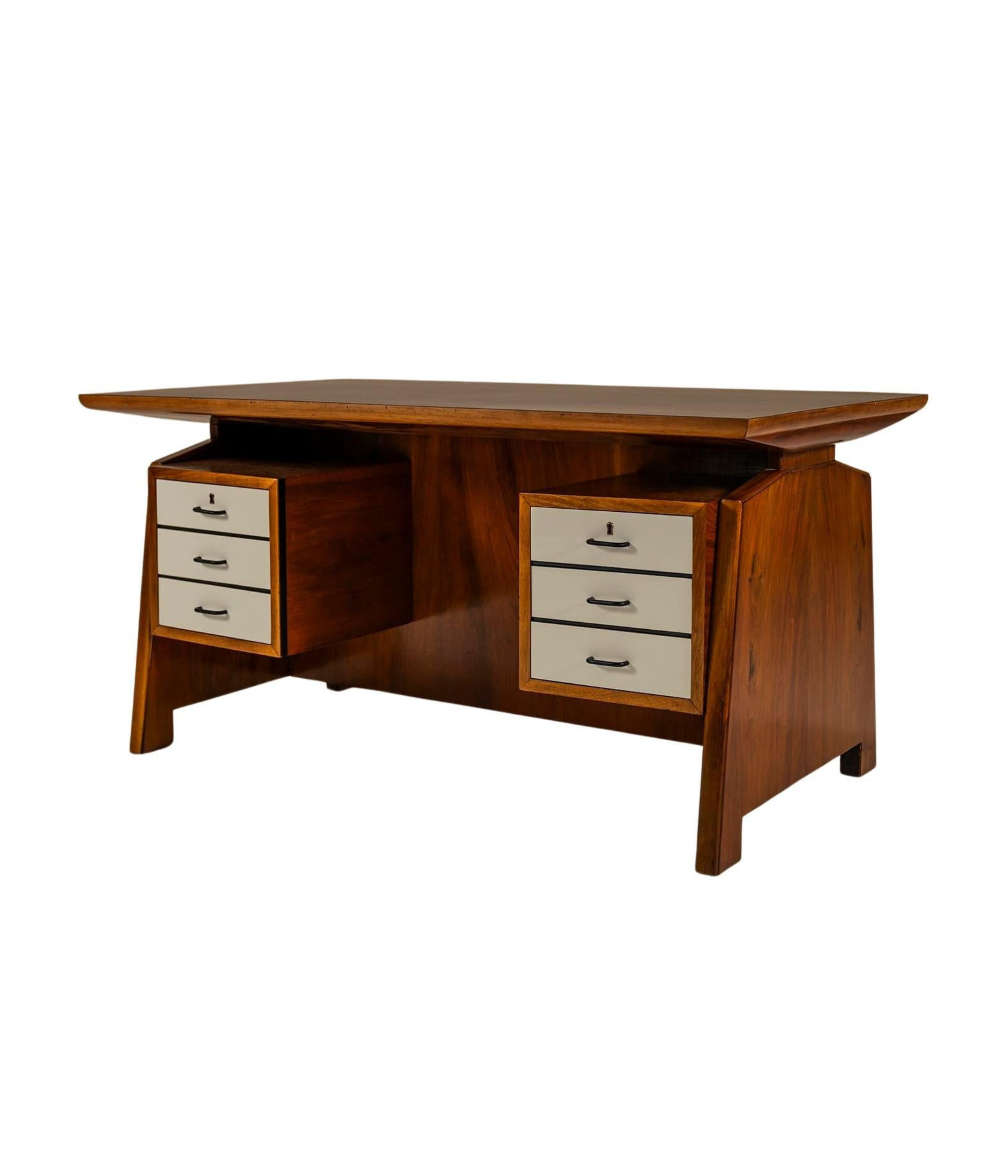 Architectural_Desk_In_Walnut_By_Carlo_de_Carli_Italy_1950_s