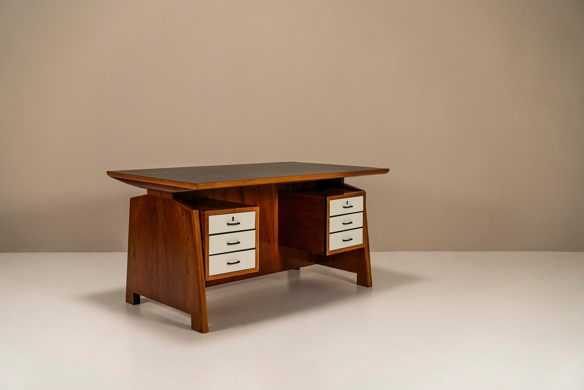 Architectural_Desk_In_Walnut_By_Carlo_de_Carli_Italy_1950_s