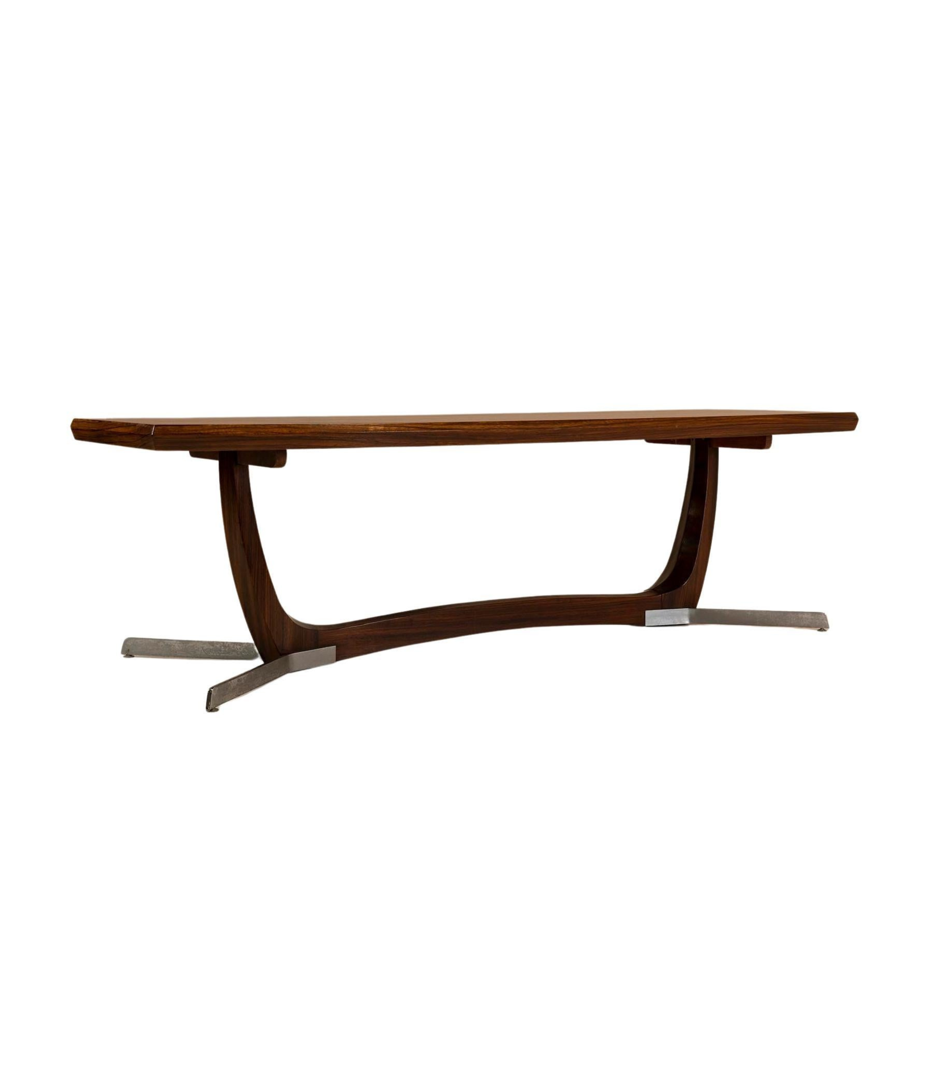 Architectural_Large_Coffee_Table_in_Rosewood_Veneer_and_Metal_1960s