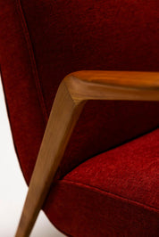 Armchair_In_Walnut_And_Burgundy_Upholstery_Italy_1960_s