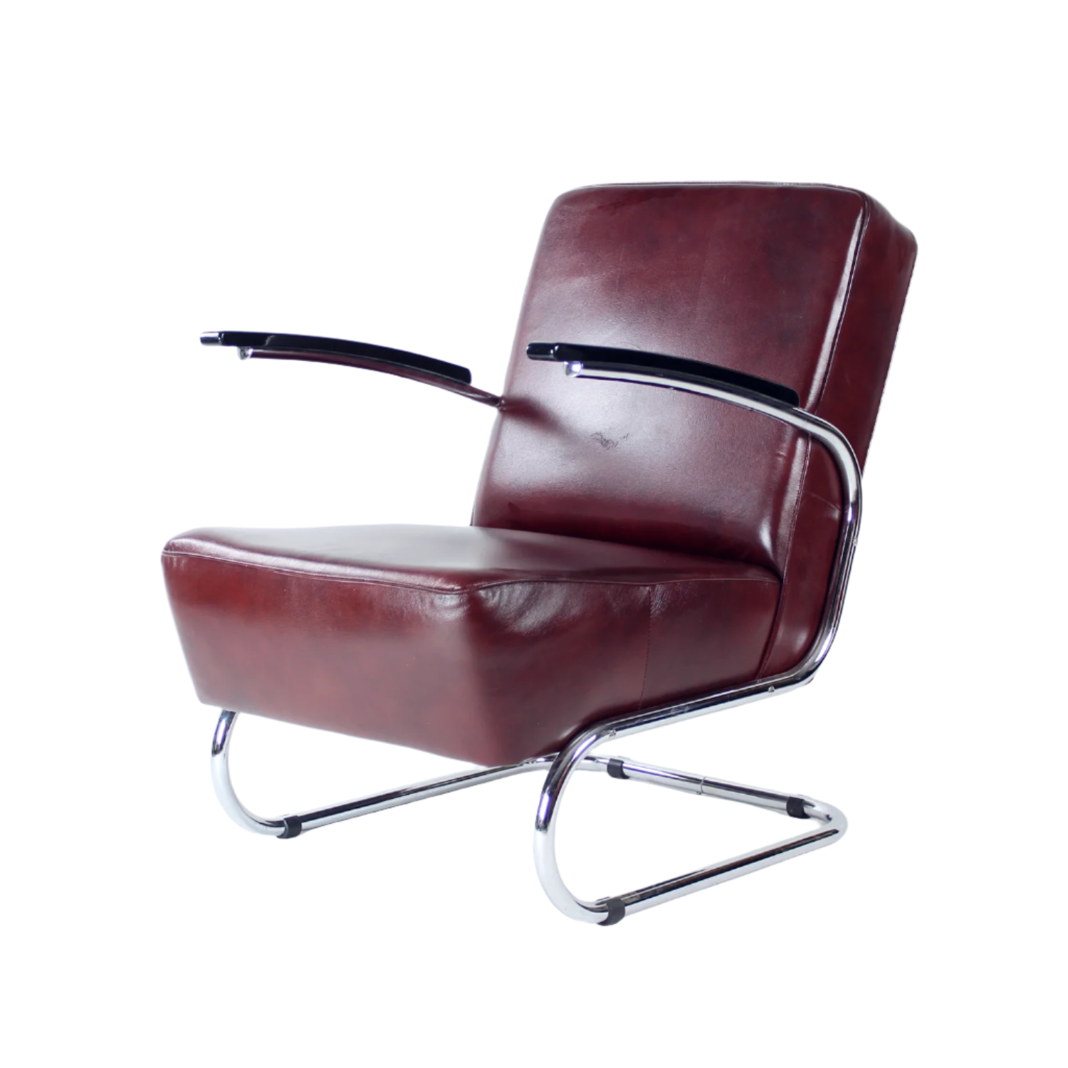 Bauhaus_Armchair_In_Chrome_Leather_Czechoslovakia_1930s