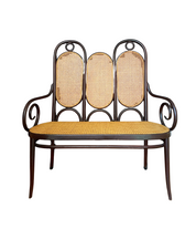 Bentwood_and_wickerwork_bench_stamped_Thonet_