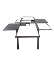 Bernard_Vuarnesson_dining_table_for_Bellato_with_reversible_and_extendible_tops,_1980s