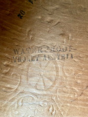 Bistro_style_bench_in_embossed_wood_stamped_Thonet_-_early_20th_century.