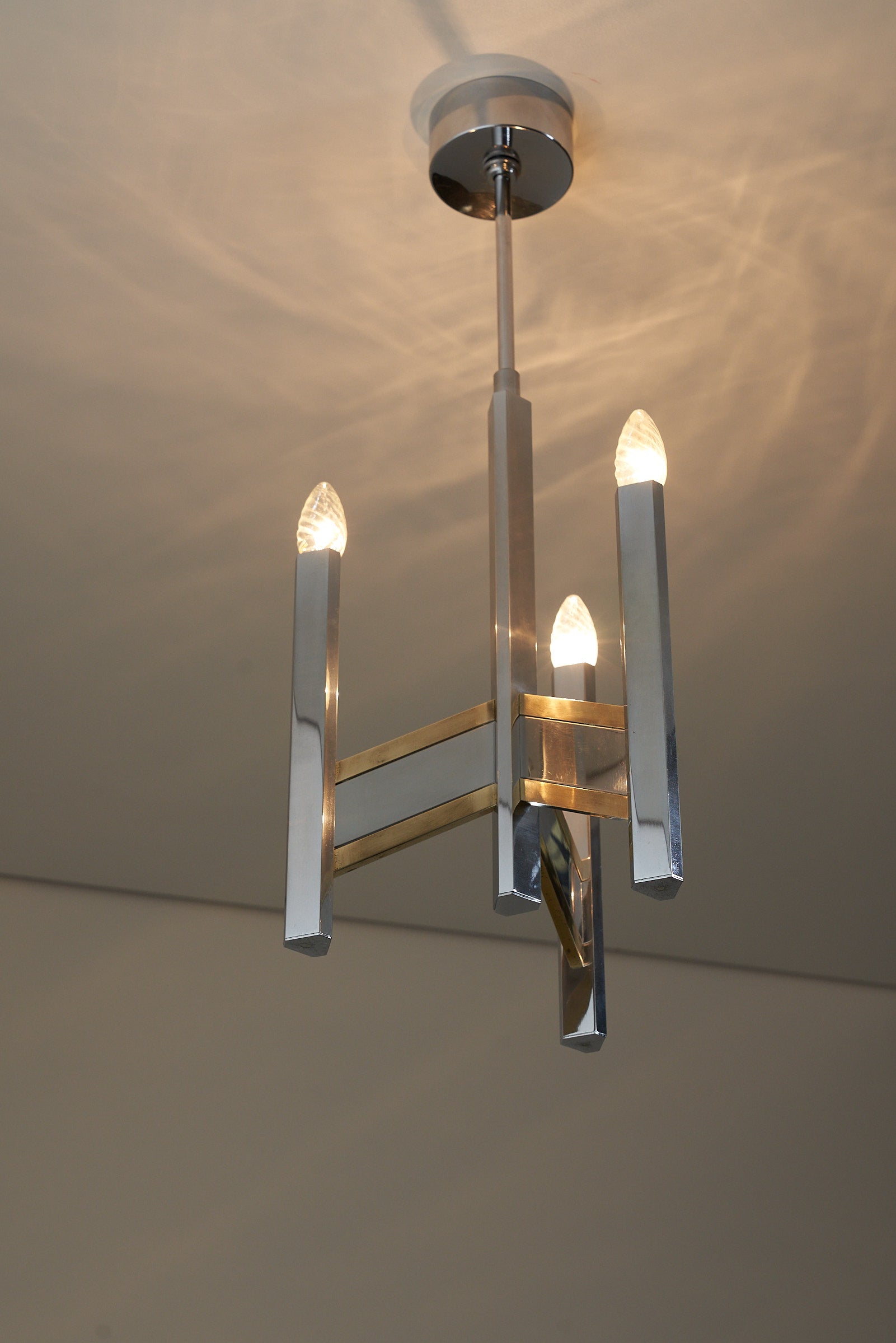 Brass_&_Chrome_Chandlier_Gaetano_Sciolari