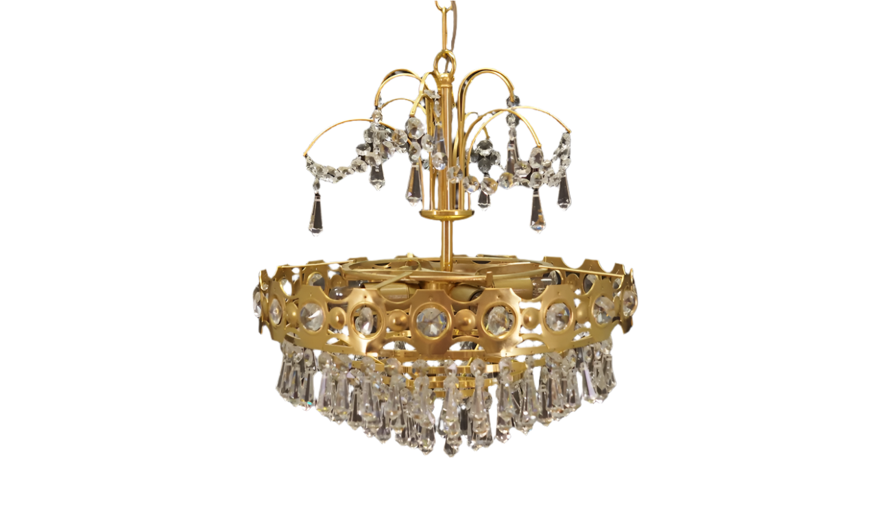 Brass_chandelier_Danish_design_1970s_production_Denmark