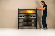 Brutalist_Highboard_In_Stained_Oak_And_Brushed_Steel_Belgium_1970s