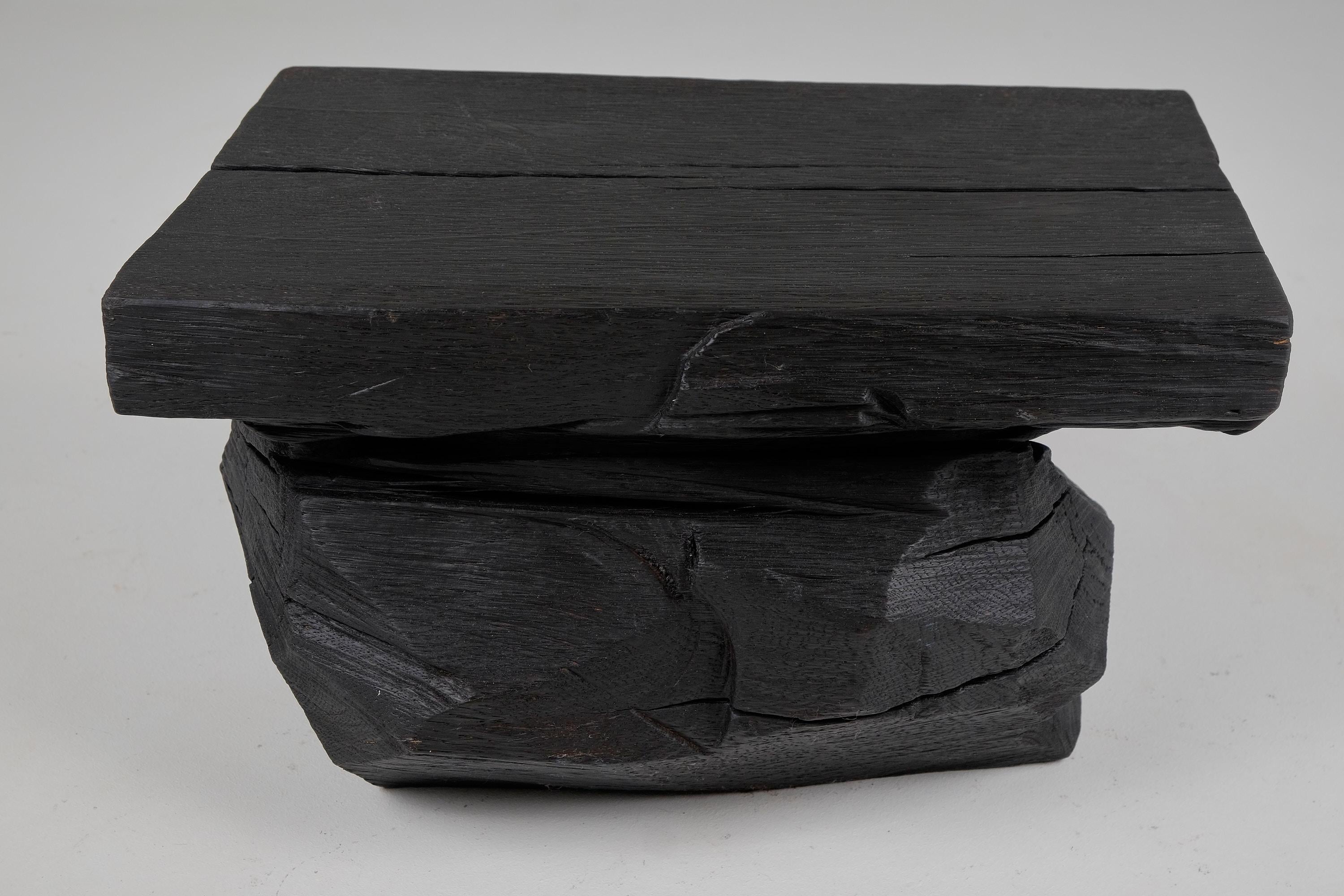Brutalist_Sculptural_Stool_Side_Table_Solid_Burnt_Oak_Wood_1_1_Jownik