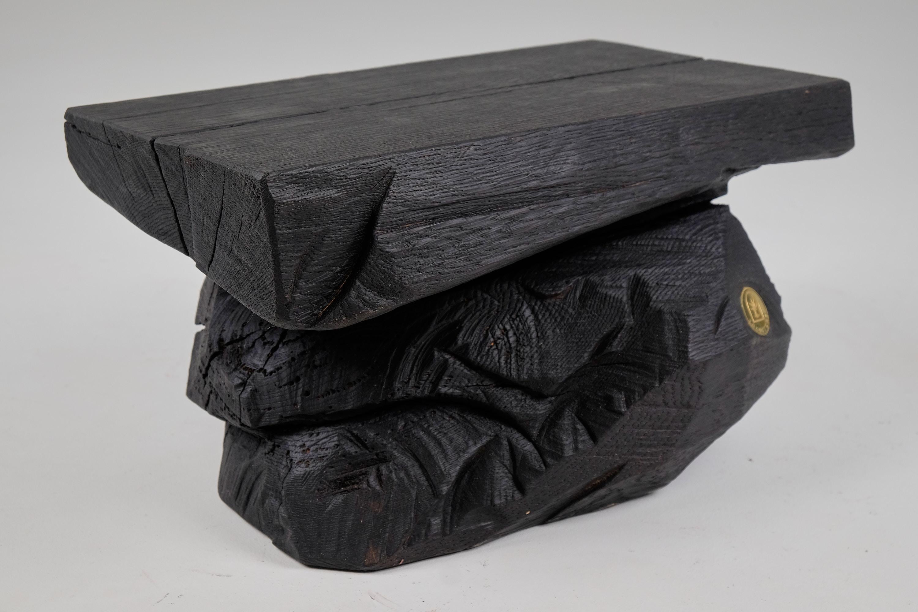 Brutalist_Sculptural_Stool_Side_Table_Solid_Burnt_Oak_Wood_1_1_Jownik