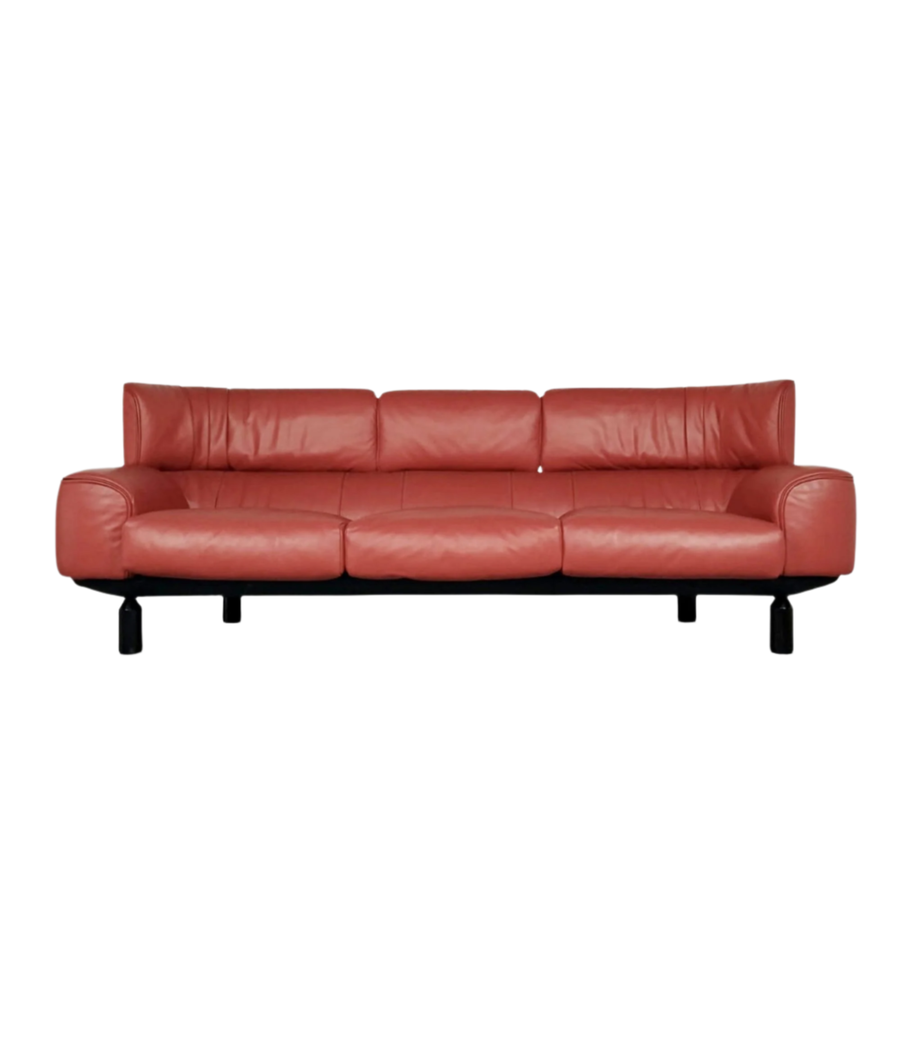 Bull_3-seater_red_leather_sofa_by_Gianfranco_Frattini_for_Cassina_1987