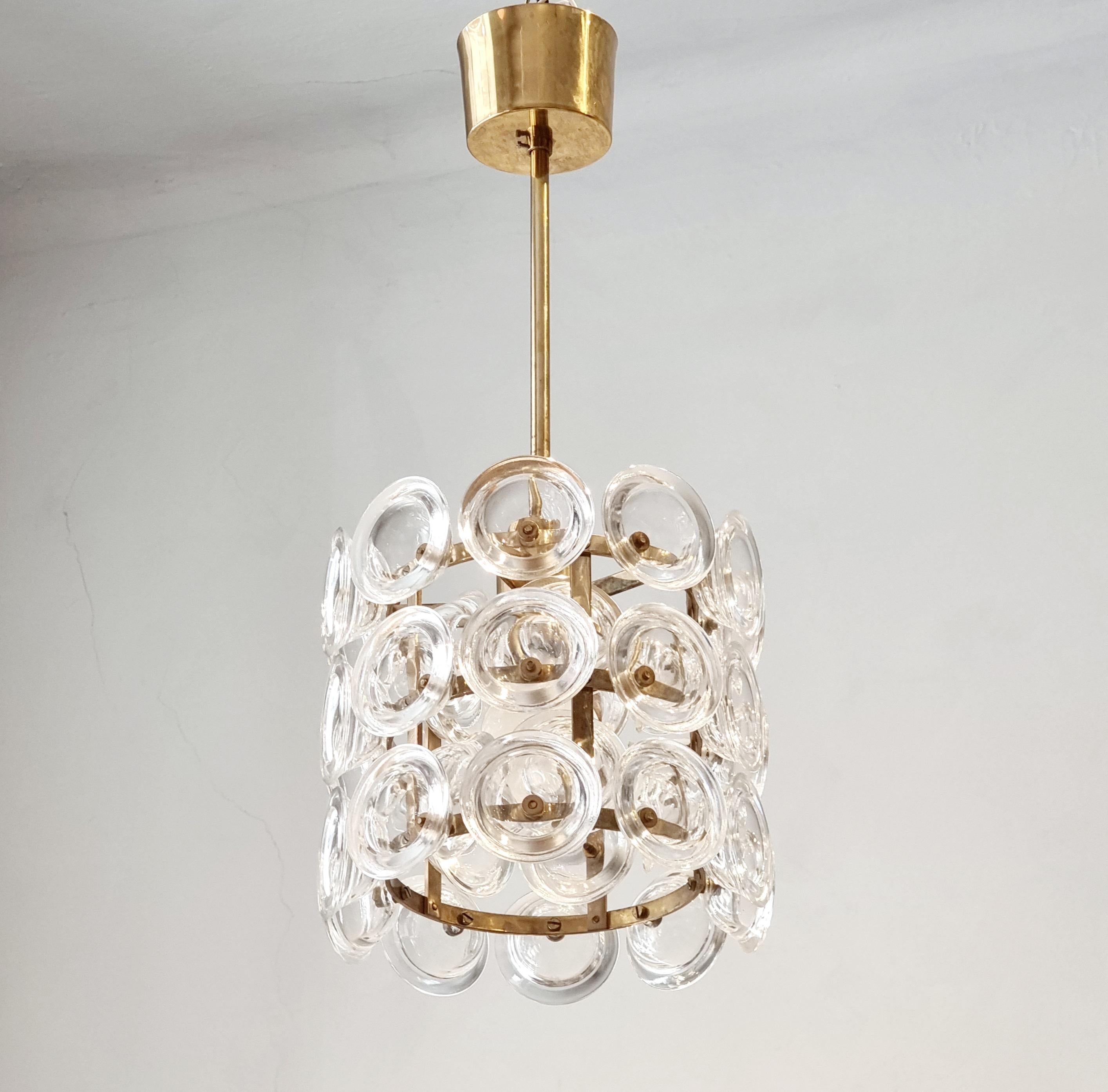 Carl_Fagerlund_Glass_Brass_Pendant_Fagerhult_Orrefors_Scandinavian_Modern