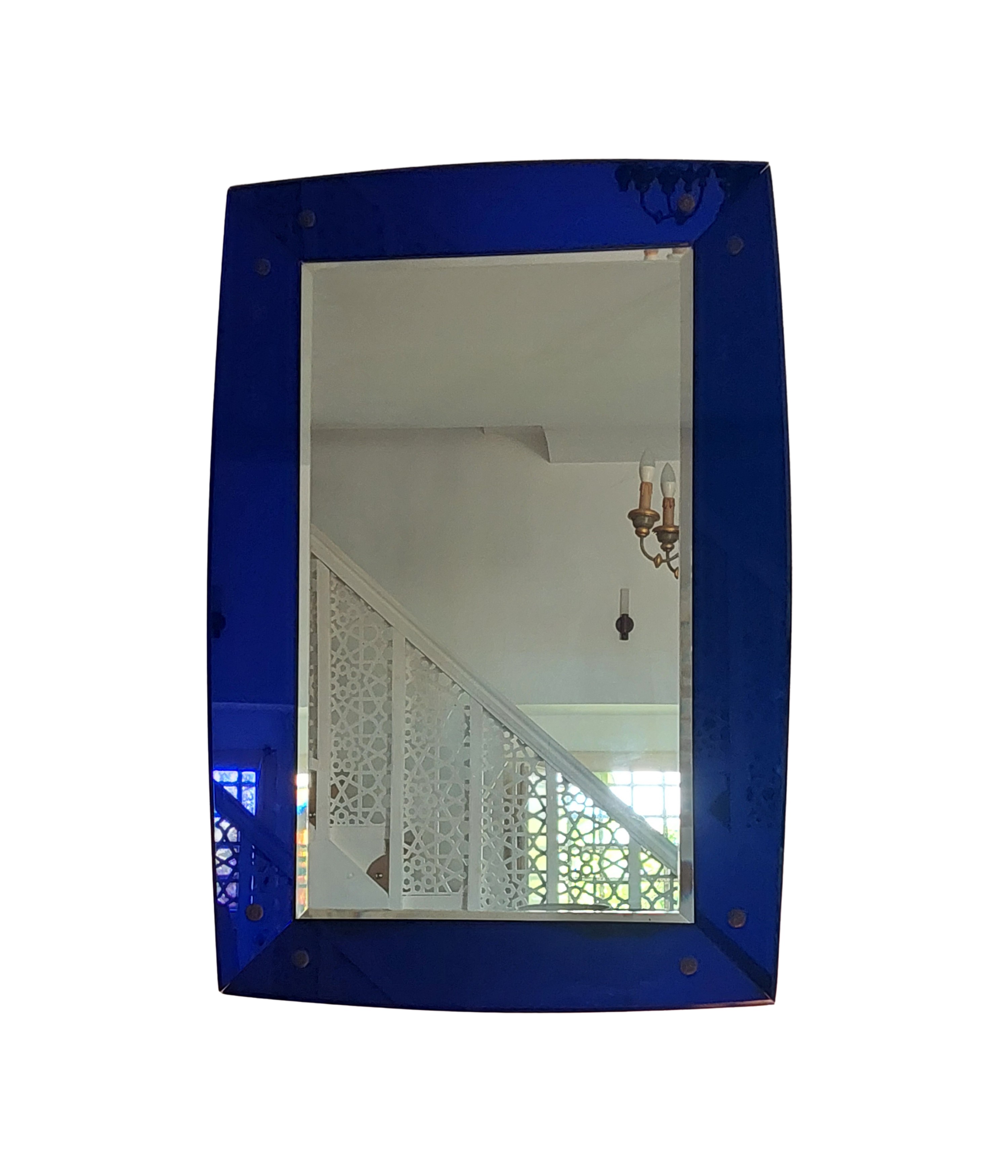 Cobalt_Blue_Crystal_Glass_Italian_Mid_Century_Rectangular_Mirror