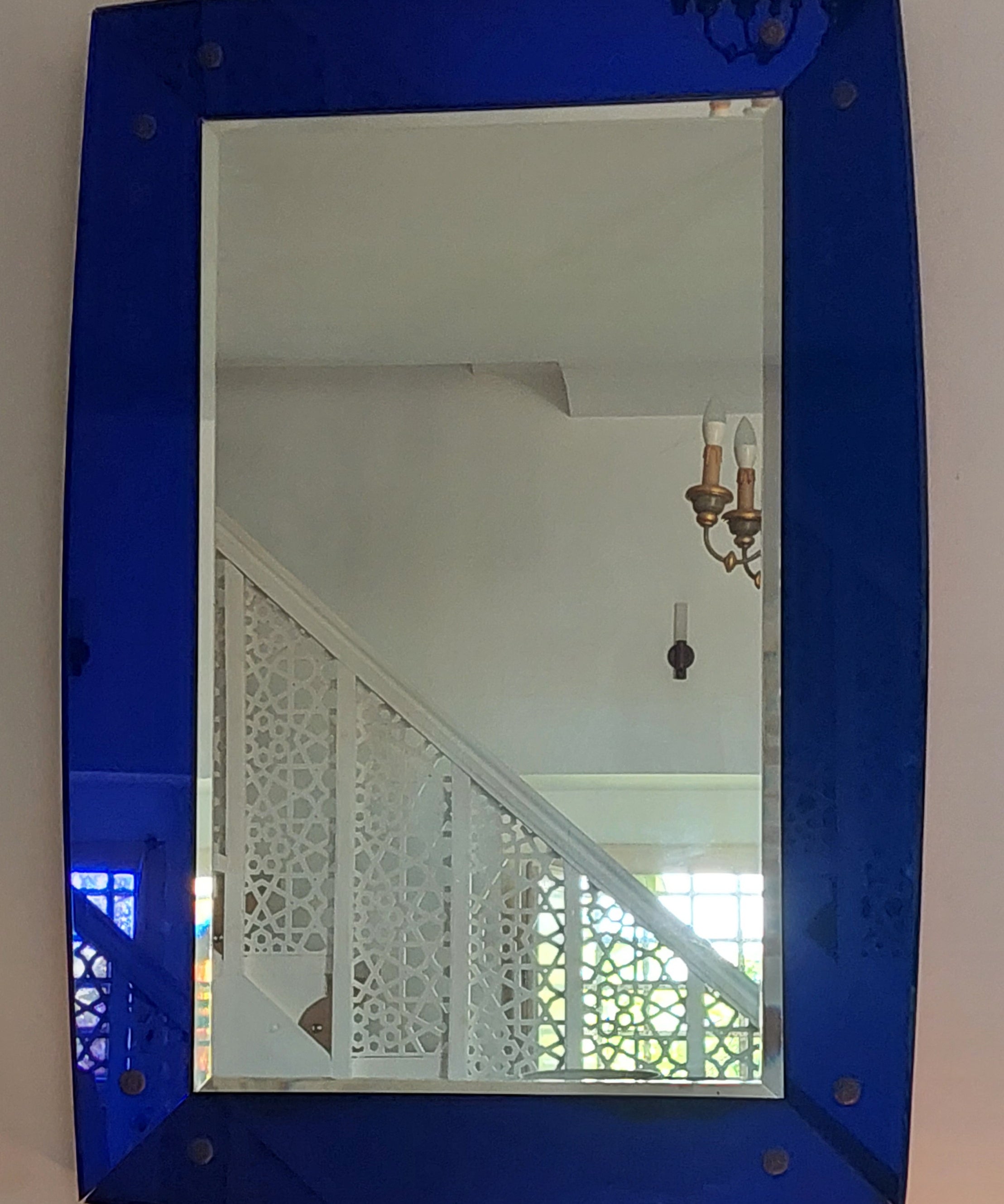 Cobalt_Blue_Crystal_Glass_Italian__Mid_Century__Rectangular_Mirror