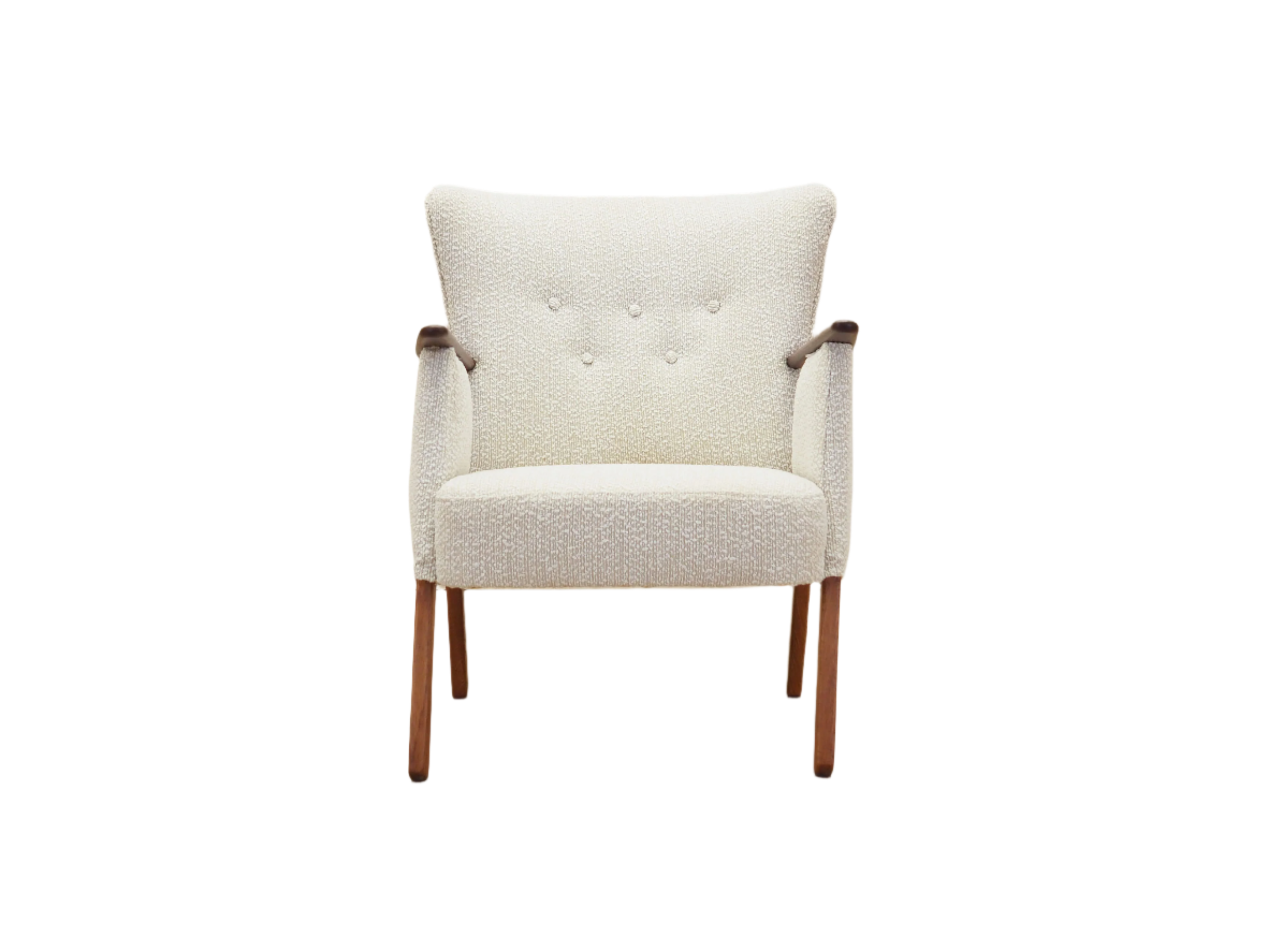 Cream_armchair_Danish_design_from_1970s_production_Denmark