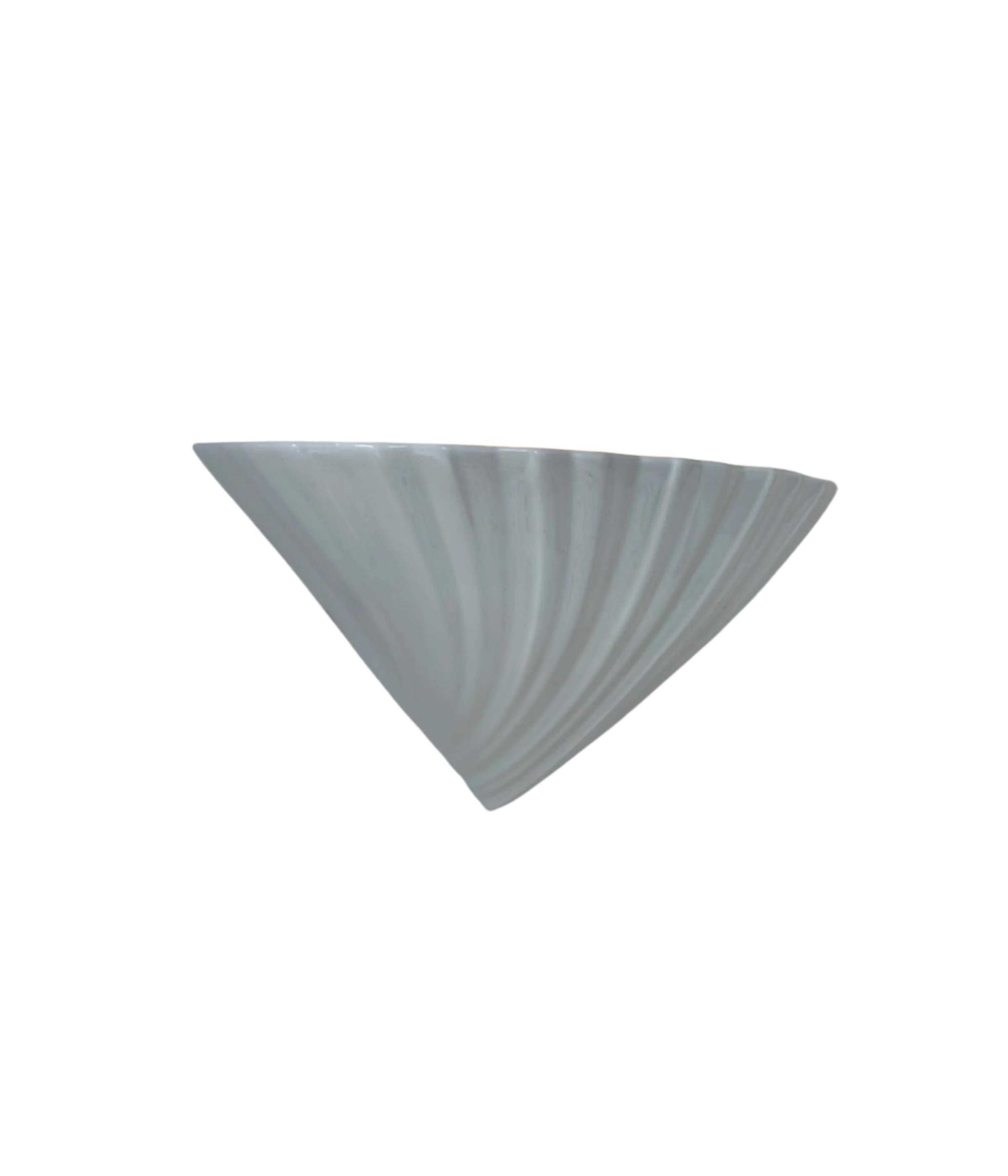 1970s French Porcelain Shell Wall Sconce