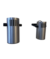 Set of 2 1970s French Adjustable Brushed Metal Wall Sconces
