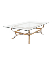 Coffee table by Jacques Adnet for Hermès.