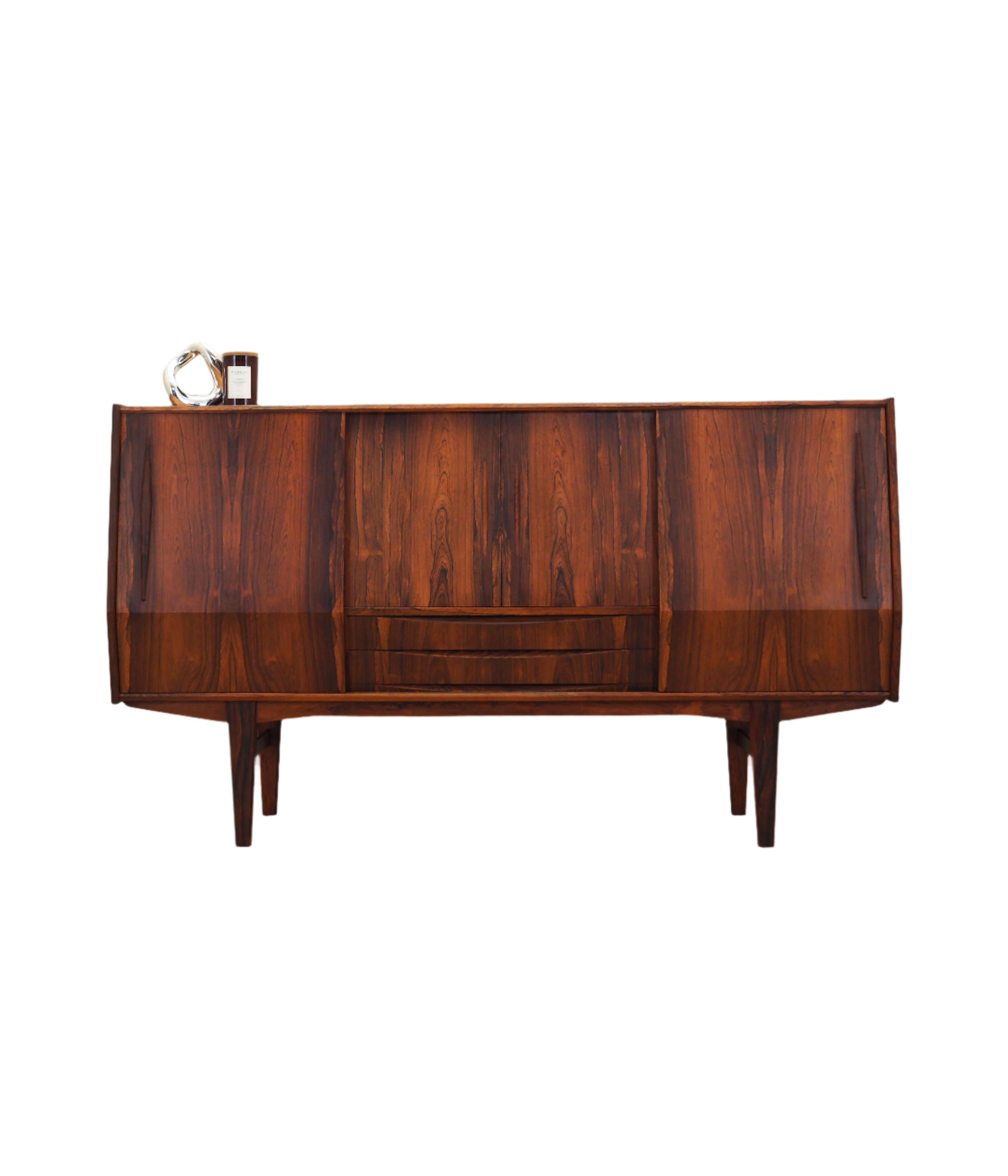 Rosewood highboard, Danish design, 1970s, production: Denmark