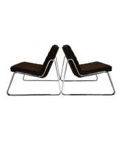 Set of 2 Drabert chrome lounge chairs by Gerd Lange, 1970