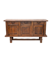Brutalist 3-door sideboard by Olavi Hanninen for Mikko Nupponen