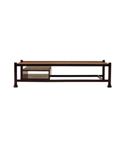 Rectangular Brutalist Style Coffee Table in Ash Wood, Italy 1970s